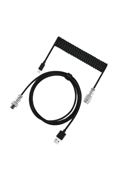 silabor Coiled Kablo, Sarmal Kablo, Mekanik Klavye Kablosu, Type C Usb Kablo [Oyuncu Klavyesi Kablosu] ürün görseli 1