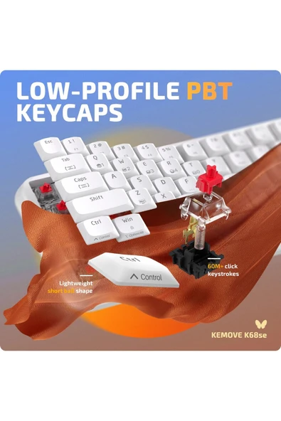KEMOVE K68se Gaming Mechanical Keyboard - Resim 3