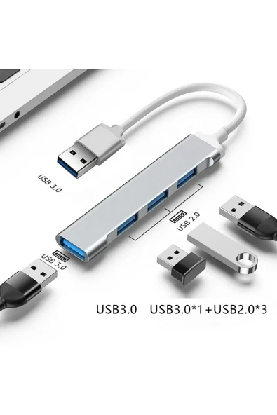 silabor 4 Port Usb 3.0 Hub Çevirici Çoğaltıcı Çoklayıcı Çoklama 4 Portlu Usb 3.0 Hub Çoklayıcı ürün görseli 1