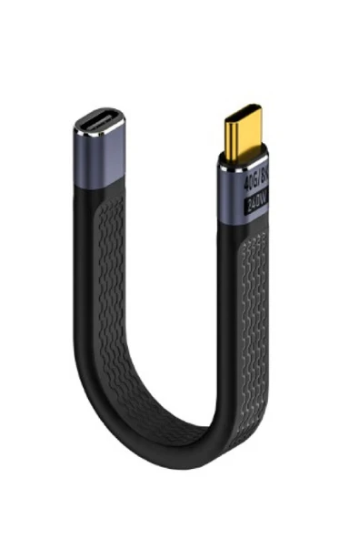 silabor Type-C To Type-C Dişi 40 GBPS 8K Kablo 240W Pd Hızlı Data Kablosu C-25 10 Cm ürün görseli 1