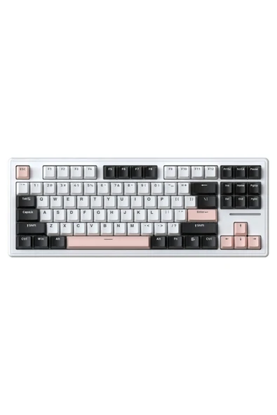 silabor ATTACK SHARK M87 RGB Kablosuz Şarjlı Üçlü Mod 4000mAh PBT Mekanik Klavye Mac ve Win Uyumlu ürün görseli 1