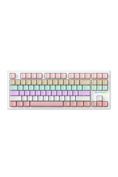 silabor ATTACK SHARK M87 RGB Kablosuz Şarjlı Üçlü Mod 4000mAh PBT Mekanik Klavye Mac ve Win Uyumlu ürün görseli 1