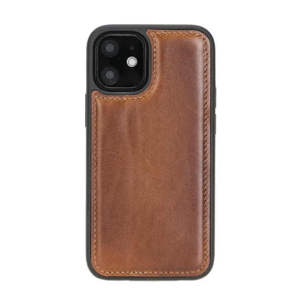 Apple iPhone 12 mini Uyumlu Deri Arka Kapak RST2EF Taba - Resim 2