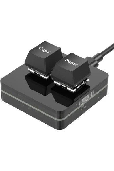 silabor 2 Tuşlu Mini Klavye Makro Klavye Mekanik Rgb Pın Klavyesi Programlanabilir Windows Ve Mac Için ürün görseli 1
