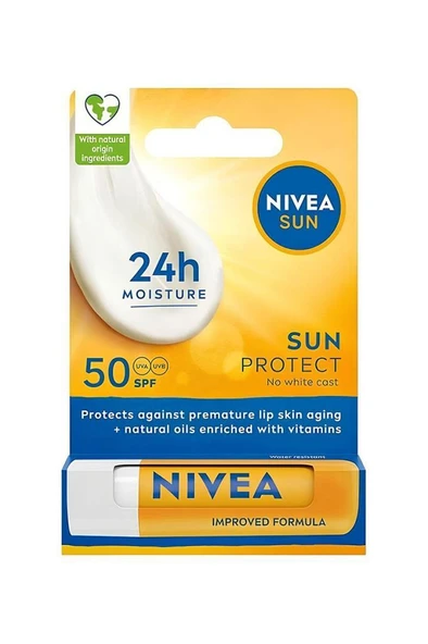 Nivea Yüksek 50 Faktör Güneş Korumalı Dudak Bakım Kremi 4.8 gr ürün görseli 1
