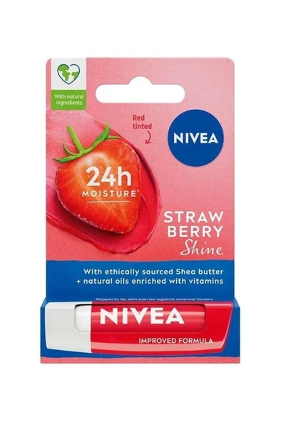 Nivea Çilek Dudak Bakım Kremi 4,8 gr ürün görseli 1