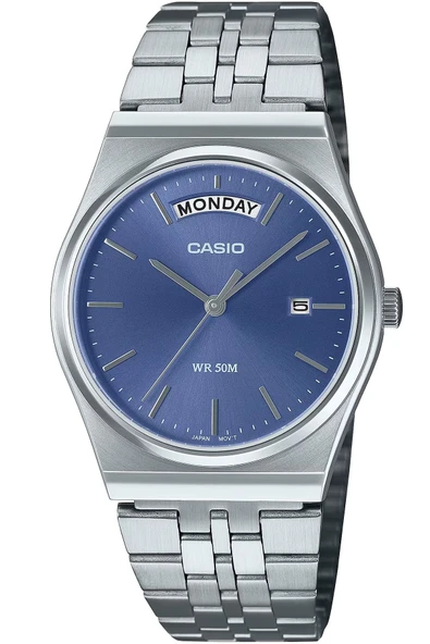 Casio Mtp-b146d-2avdf  Quartz Çelik Gri Mavi Kadran 35 mm Erkek Kol Saati ürün görseli 1