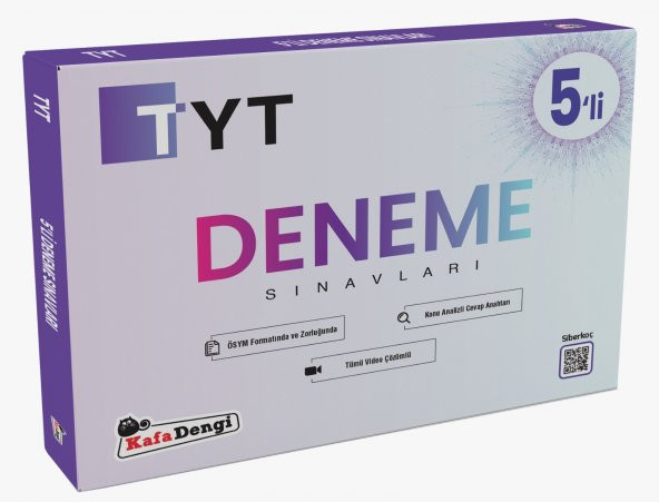 Kafadengi Tyt 5 Li Paket Deneme Sınavı 2023 ürün görseli 1