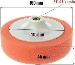 TURKUAZ TURUNCU VİDALI PASTA SÜNGERİ 150MM 77102 ürün görseli 1