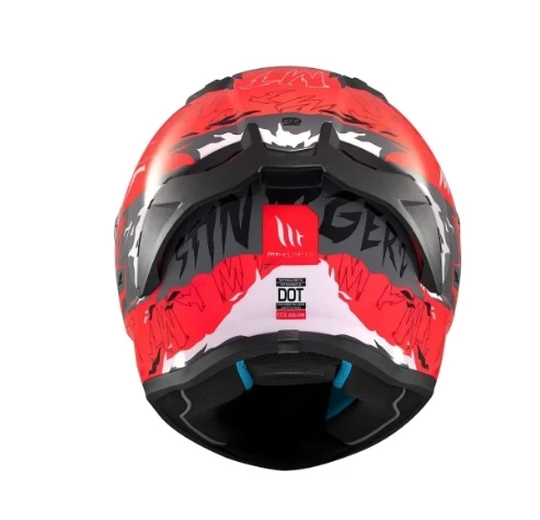 KASK MT STINGER ARDENT B5 MAT SİYAH/KIRMIZI - Resim 2