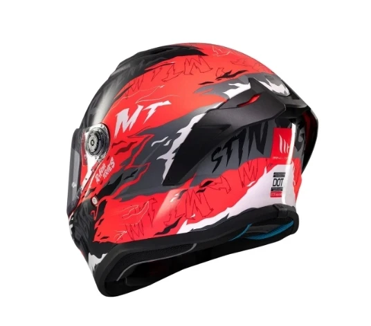 KASK MT STINGER ARDENT B5 MAT SİYAH/KIRMIZI ürün görseli 1