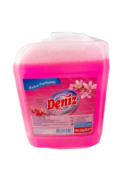 Deniz Flora Fresh Yüzey Temizleyici Yer Zemin Temizleyici Temizlik Sıvısı - 5 Kg. - Bidon ürün görseli 1
