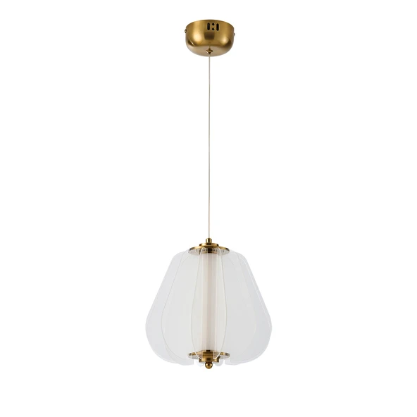 Hopps 18 Watt 3000K Elips Bakır Tekli Led Sarkıt Avize - Resim 2