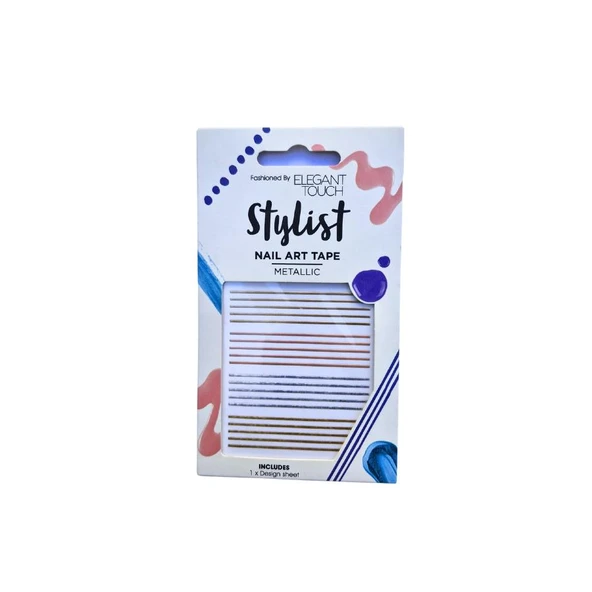Elegant Touch Metallic Tırnak Sticker Seti – Metalik Renkler ürün görseli 1