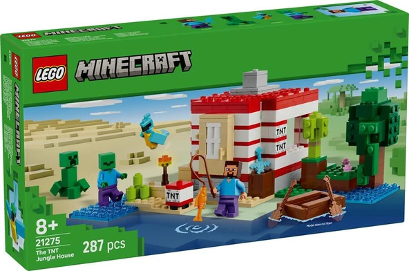LEGO Minecraft 21275 The TNT Jungle House ürün görseli 1