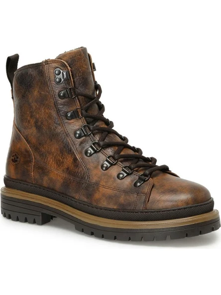 LUMBERJACK ESTEVES 3PR KAHVE HAKİKİ DERİ COMFORT CASUAL ANATOMİK BOT ürün görseli 1
