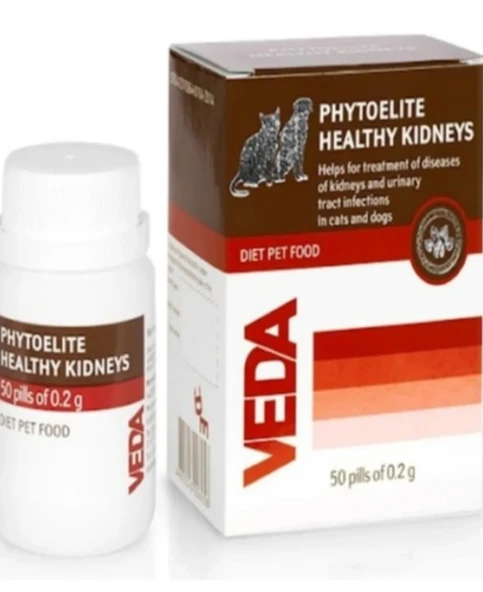 Veda Vet Phytoelıte Healthy Kidneys Akut Ve Kronik Böbrek, Idrar Yolu Hastalıklarında Gıda Takviyesi ürün görseli 1