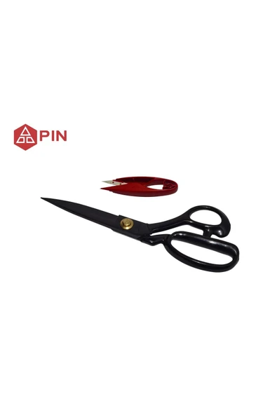 JANOME PIN Profesyonel Paslanmaz Çelik Siyah Terzi Makası 9" ürün görseli 1