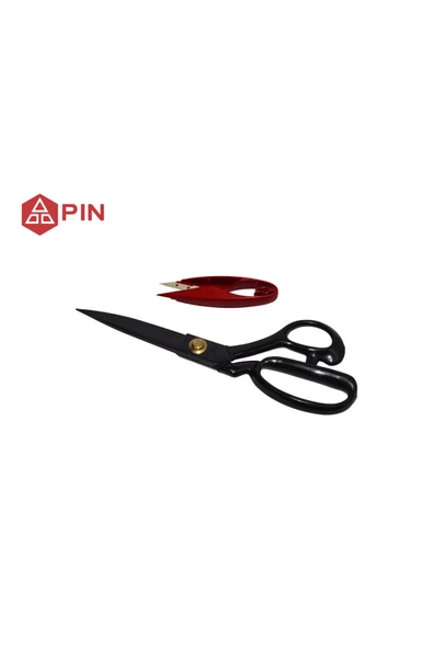 JANOME PIN Profesyonel Paslanmaz Çelik Siyah Terzi Makası 8" ürün görseli 1