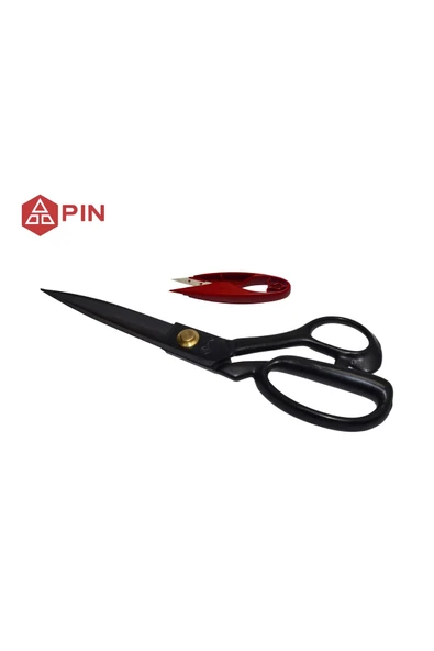 JANOME PIN Profesyonel Paslanmaz Çelik Siyah Terzi Makası 11" ürün görseli 1
