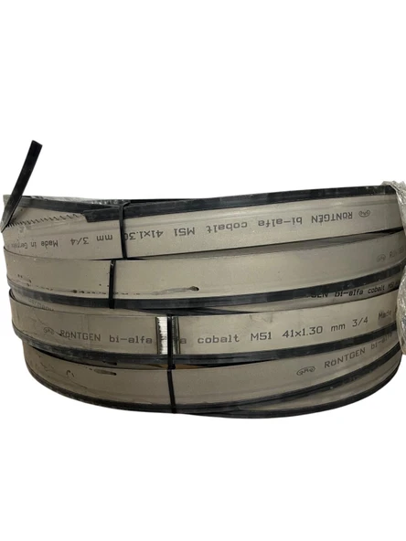 Röntgen 6,10x41x1,3 Bimetal Şerit Testere 2/3 Diş -Almanya'nın İncisi-1. Kalite M-42 ürün görseli 1