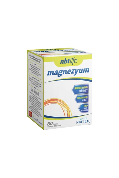 Nbt Life Magnezyum P5P Vitamin B6 60 Kapsül ürün görseli 1