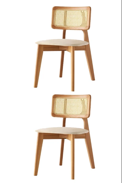 Kuzey Sandalye Ahşap Gürgen 2 Li Set Cafe,Restaurant,Mutfak,Salon,Yemek Odası Sandalyesi ürün görseli 1