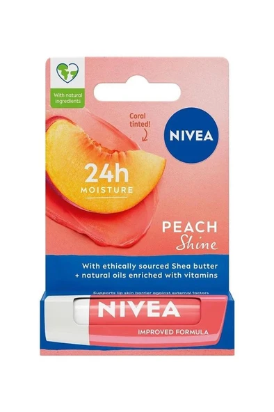 Nivea Şeftali Dudak Bakım Kremi 4,8 gr ürün görseli 1