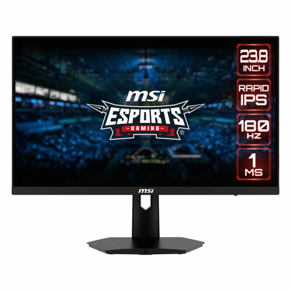MSI G244F E2 23.8" 180Hz 1Ms HDMI+DP FullHD Adaptive-Sync IPS Vesa Monitör ürün görseli 1