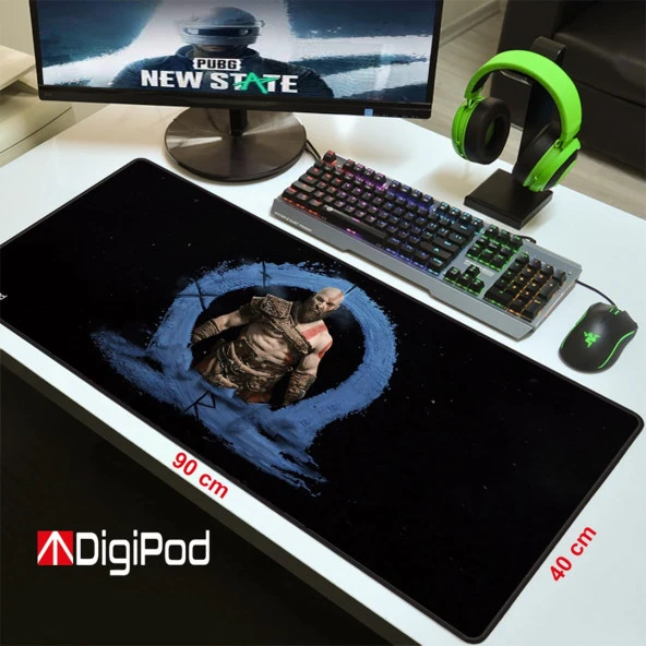 Digipod Gaming Mousepad Oyuncu Mousepad 90X40 XXL Büyük Oyuncu Mousepad Kaymaz Taban 4mm ürün görseli 1