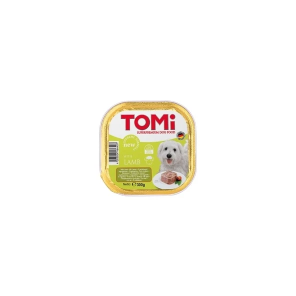 Tomi Köpek Kuzu Etli Pate Alüminyum Yaş Mama 300gr (pate) ürün görseli 1