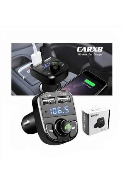 CARBOON Car X8 Bluetooth Fm Transmitter ürün görseli 1