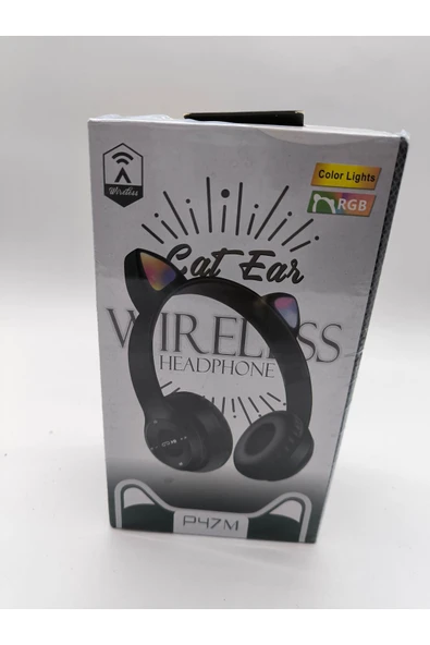 spotpazari Kedi Kulaklık Cat P47 Bluetoothlu ürün görseli 1