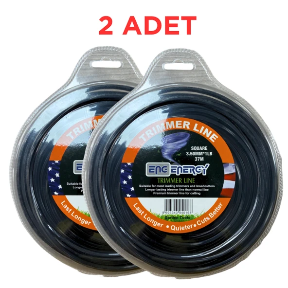 ENG ENERGY MİSİNA 3.5 mm 37mt 4 KÖŞE SİYAH - 2 ADET ürün görseli 1
