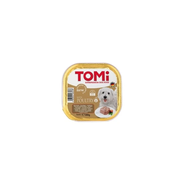 Tomi Köpek Kümes Hayvanlı Yaş Mama 300gr (pate) ürün görseli 1