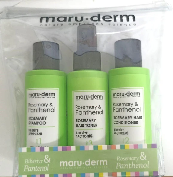 Maruderm Rosemary & Panthenol Saç Bakım Seti ürün görseli 1