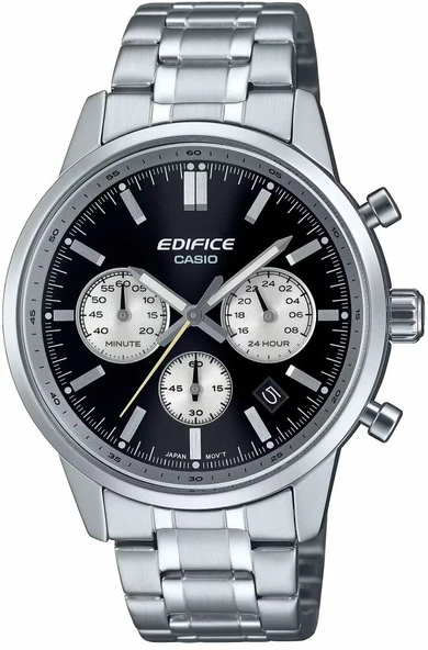 Casio EFR-575D-1ADF Edifice Quartz Çelik Gri Siyah Kadran 10 ATM 41 mm Erkek Kol Saati ürün görseli 1