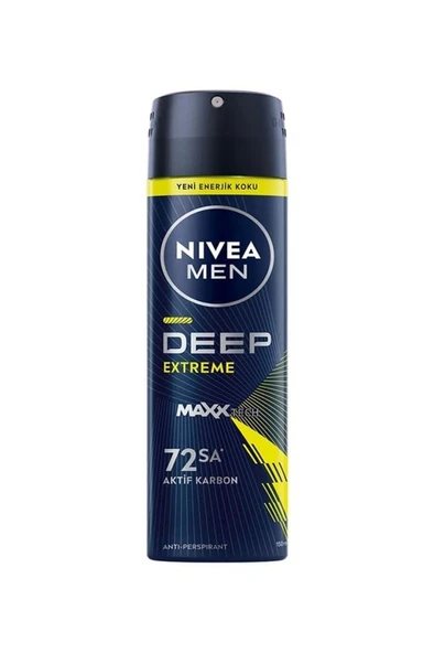 Nivea Men Deep Extreme Maxxtech 150 ml Erkek Deodorant ürün görseli 1