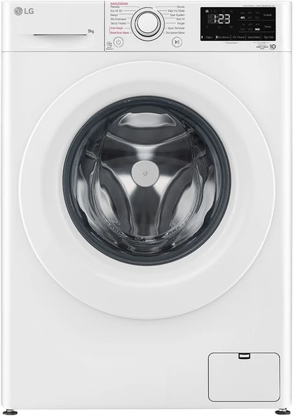 LG F4V3VYW3WE 1400 Devir 9 KG Çamaşır Makinesi ürün görseli 1