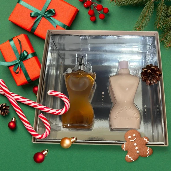 Jean Paul Gaultier 100 ml edt parfüm+100 ml vücut losyonu kadın kofre ürün görseli 1