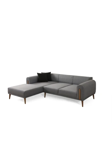 Ak sofa Leon Köşe Takımı Sol Köşe Gri - Resim 3
