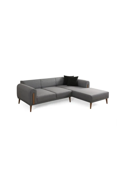 Ak sofa Leon Köşe Koltuk Sağ Köşe Gri - Resim 4