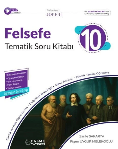 10. Sınıf Felsefe Tematik Soru Kitabı Palme Yayınları ürün görseli 1