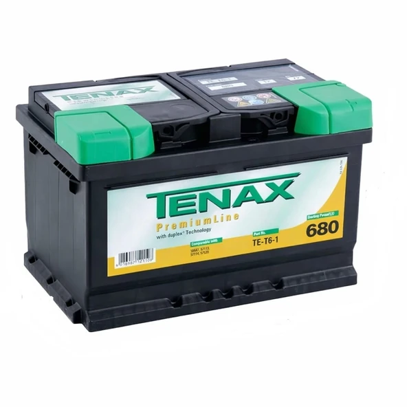 Tenax 12 V 74 Ah Amper 680A En Varta Akü Üretimi ürün görseli 1