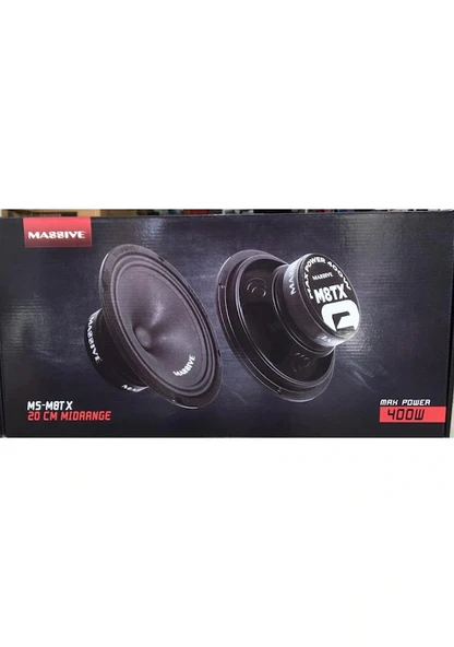 Massive Ms-M8Tx 20 Cm Midrange Hoparlör 400 Wat Maximum Power ÇifT - Resim 2