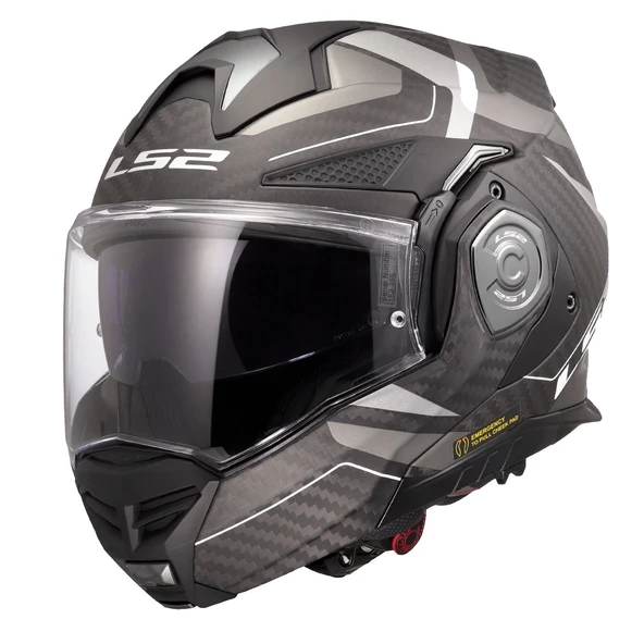 LS2 ADVANT X KARBON HORIZON MAT GÜMÜŞ-GRİ KASK ürün görseli 1