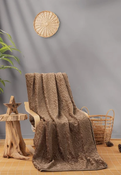 Cotton Box Emboss Çift Kişilik Battaniye 220*240 Capicino ürün görseli 1
