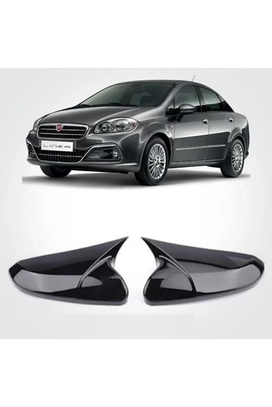 Fiat Linea 2012-2015 Batman Parlak Siyah Ayna Kapağı Uyumlu ürün görseli 1