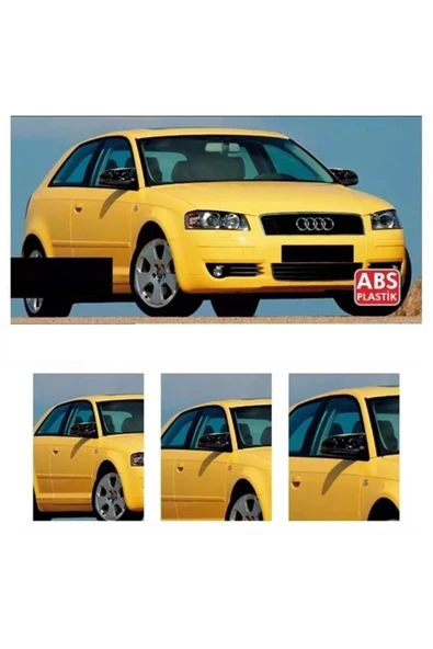 Audi A3 8p Makyajlı 2008-2012 Batman Parlak Siyah Ayna Kapağı ürün görseli 1