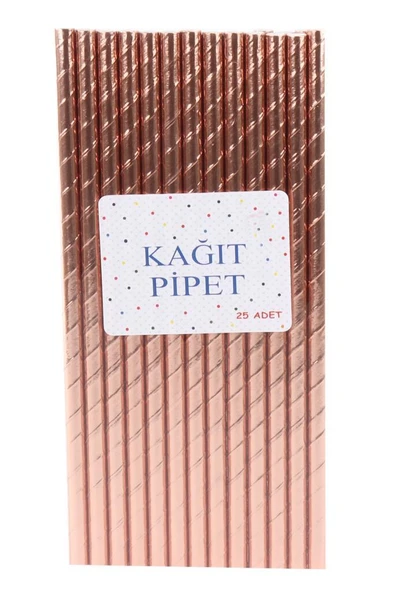 Pipet Kağıt Rose Gold 25 li ürün görseli 1